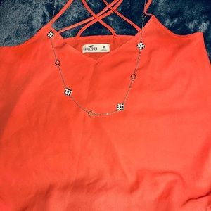 Pink Hollister tank top